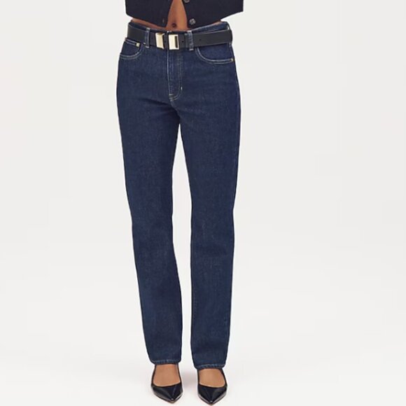 NWT J. Crew Slim Straight Jean, Rinse Wash, 25 - Picture 2 of 4